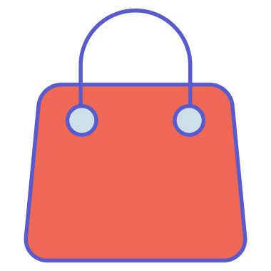 Alışveriş torbası izole edilmiş vektör simgesi kolayca düzenlenebilir ya da değiştirilebilir