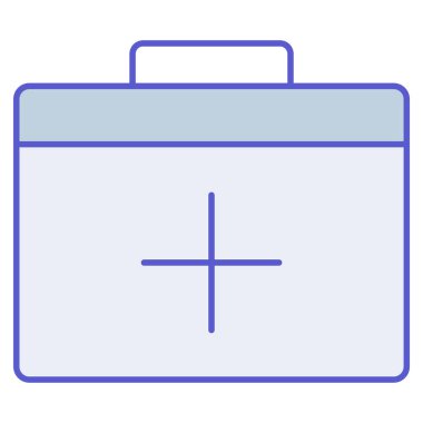 Tıbbi araç gereç izole edilmiş vektör simgesi kolayca değiştirilebilir ya da düzenlenebilir