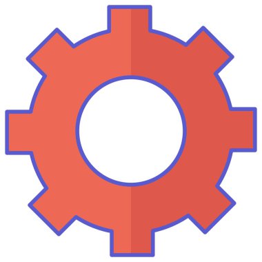 Cogwheel izole Vektör simgesi kolayca düzenleyebilir ya da değiştirebilir
