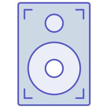 Woofer İzole Vektör simgesi kolayca düzenleyebilir ya da değiştirebilir