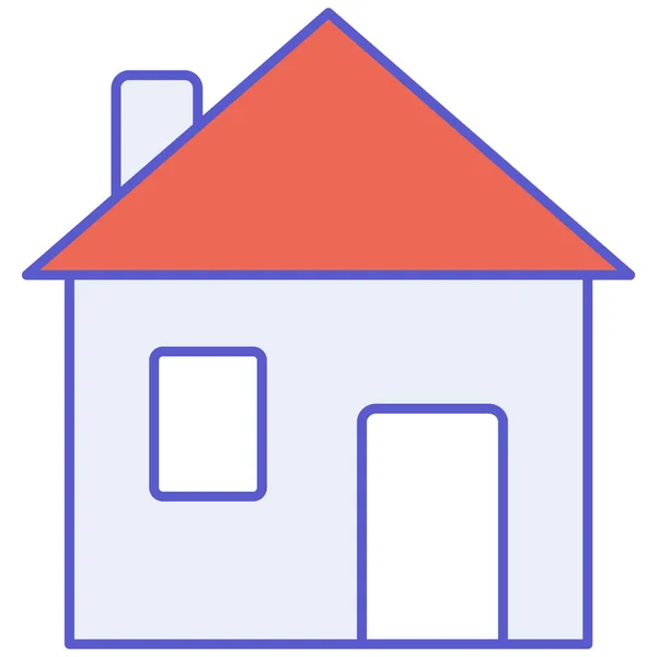 Home Isoliertes Vektorsymbol Das Leicht Geändert Oder Bearbeitet Werden Kann — Stockvektor