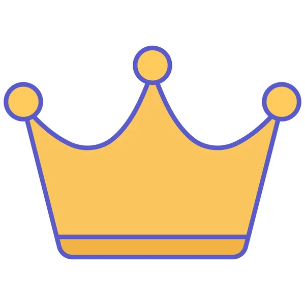 Crown Isolerad Vektor Ikon Som Enkelt Kan Ändra Eller Redigera — Stock vektor