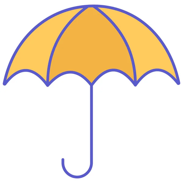 Umbrella Isolated Vector Icon Which Can Easily Modify Edit — Stock Vector