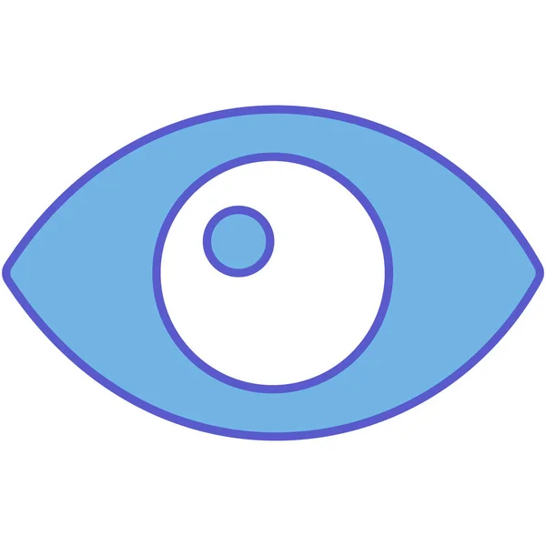 Eye Isolated Vector Icon Which Can Easily Modify Edit — Stock Vector