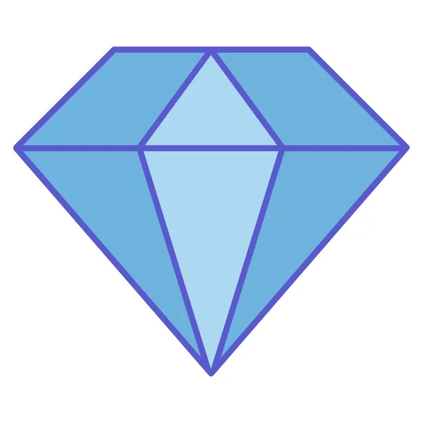 Diamond Isolated Vector Ikon Amely Könnyen Módosítható Vagy Szerkeszthető — Stock Vector