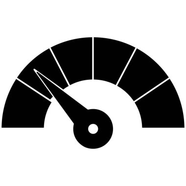 Hız göstergesi izole edilmiş Vektör simgesi kolayca değiştirilebilir veya düzenlenebilir