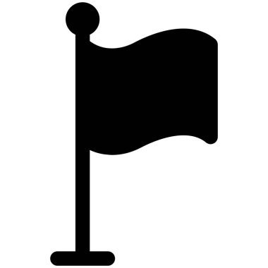 Kolayca düzenleyebilen ve düzenleyebilen izole edilmiş bayrak vektör simgesi