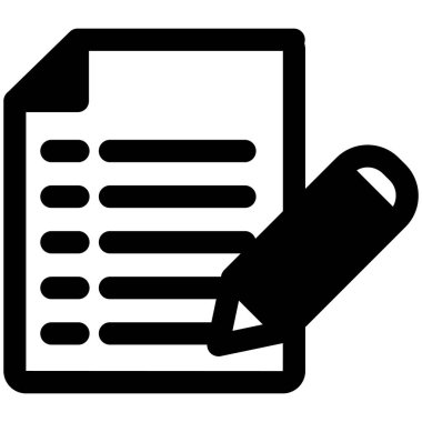 Kolayca düzenleyebilen ya da düzenleyebilen izole edilmiş vektör simgesi yaz