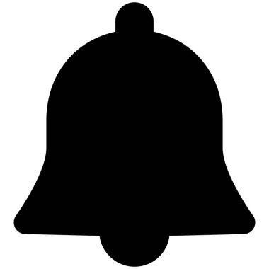 Alarm çanı izole edilmiş vektör simgesi kolayca düzenlenebilir ya da değiştirilebilir