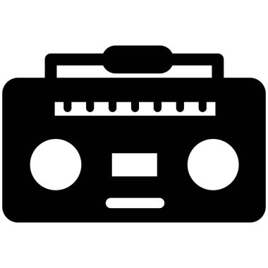 Kolayca değiştirebilen veya düzenleyebilen müzik vintage izole edilmiş vektör simgesi