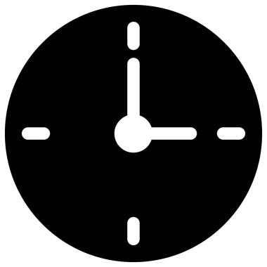 Kolayca düzenleyebilen ve düzenleyebilen Saat İzole Vektör simgesi