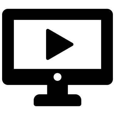 Kolayca düzenleyebilen ya da düzenleyebilen LCD ortam oynatıcısı simgesi