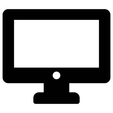 Kolayca değiştirebilen ya da düzenleyebilen LCD izole edilmiş Vektör simgesi