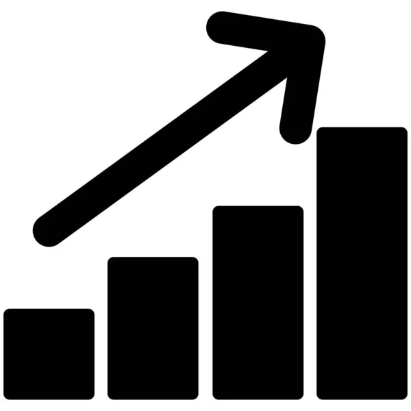 Gráfico Ícone Vetor Isolado Que Pode Facilmente Modificar Editar — Vetor de Stock