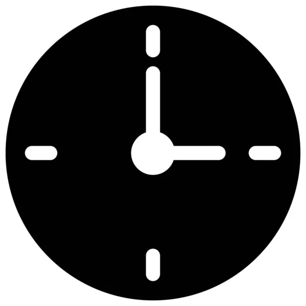Relógio Isolado Ícone Vetor Que Pode Facilmente Modificar Editar —  Vetores de Stock