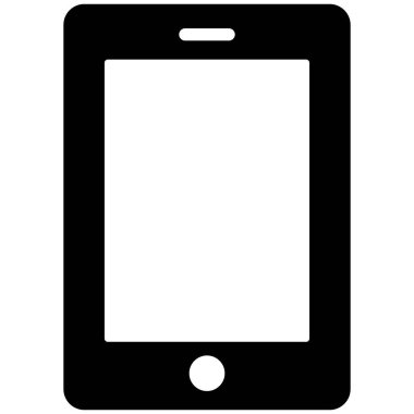 Cep telefonu izole edilmiş vektör simgesi kolayca değiştirilebilir ya da düzenlenebilir
