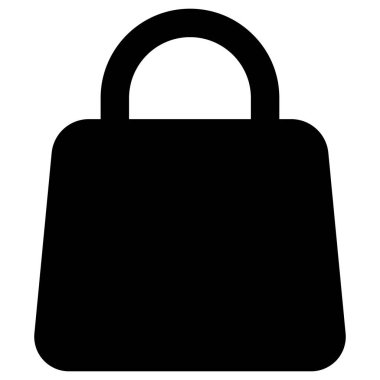 Alışveriş torbası izole edilmiş vektör simgesi kolayca düzenlenebilir ya da değiştirilebilir