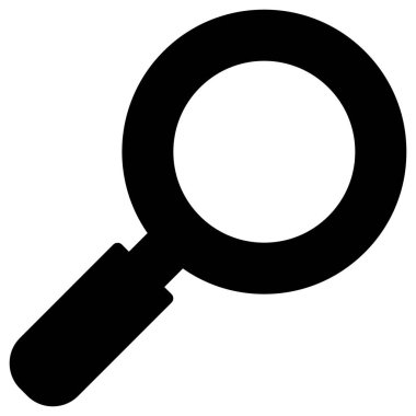 Kolayca değiştirebilen ya da düzenleyebilen büyüteç izole edilmiş Vektör simgesi