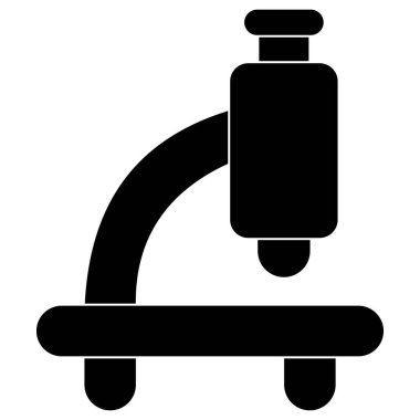 Kolayca değiştirebilen ya da düzenleyebilen mikroskop izole edilmiş Vektör simgesi