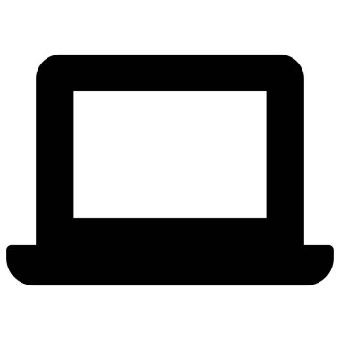 Kolayca değiştirebilen ya da düzenleyebilen dizüstü bilgisayar izole edilmiş Vektör simgesi