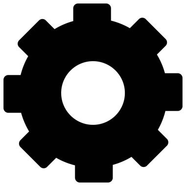 Cogwheel izole Vektör simgesi kolayca düzenleyebilir ya da değiştirebilir