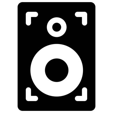 Woofer İzole Vektör simgesi kolayca düzenleyebilir ya da değiştirebilir