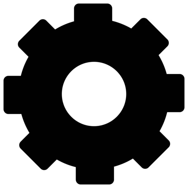 Cogwheel Isolated Vector Icon Which Can Easily Modify Edit — Stock Vector