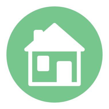 Kolayca değiştirebilen ya da düzenleyebilen Ev İzole Vektör simgesi