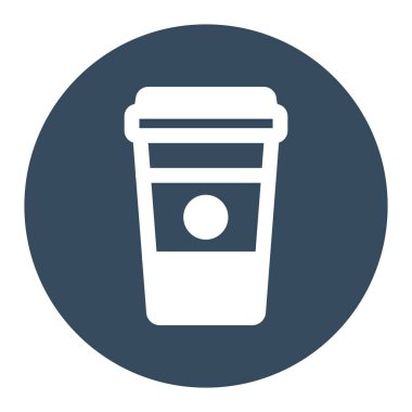 Kahve izole edilmiş vektör simgesi kolayca değiştirilebilir ya da düzenlenebilir