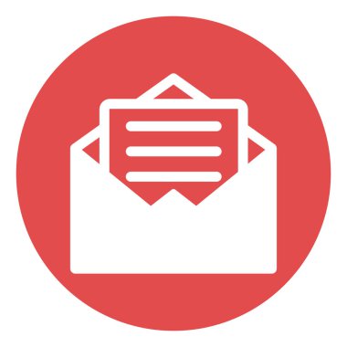 Kolayca düzenleyebilen ya da düzenleyebilen izole edilmiş vektör simgesi iletileri