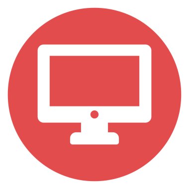 Kolayca değiştirebilen ya da düzenleyebilen LCD izole edilmiş Vektör simgesi