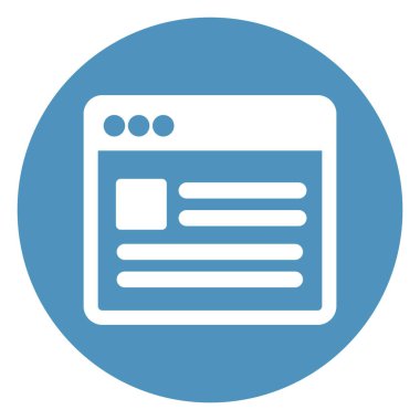 Web Tarayıcı İzole Vektör simgesi kolayca düzenleyebilir ya da değiştirebilir