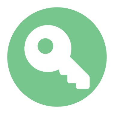 Anahtar izole vektör simgesi hangi kolayca düzenlemek veya değiştirmek