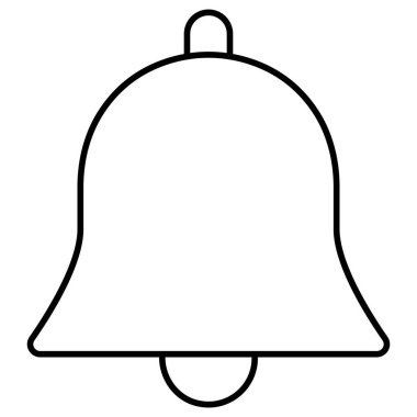 Alarm çanı izole edilmiş vektör simgesi kolayca düzenlenebilir ya da değiştirilebilir