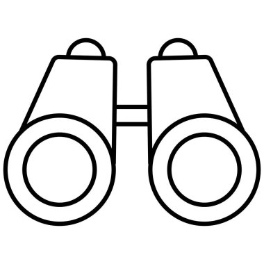 Dürbünler Kolayca değiştirebilen veya düzenleyebilen izole edilmiş Vektör simgesi