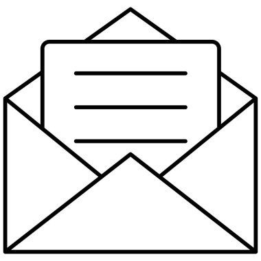 Kolayca düzenleyebilen ya da düzenleyebilen izole edilmiş vektör simgesi iletileri