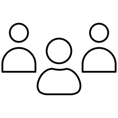 Grup üyeleri Kolayca düzenleyebilen veya düzenleyebilen izole edilmiş Vektör simgesi