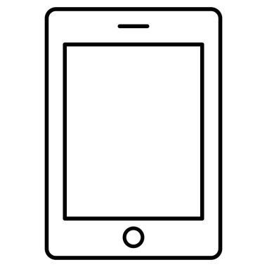 Cep telefonu izole edilmiş vektör simgesi kolayca değiştirilebilir ya da düzenlenebilir