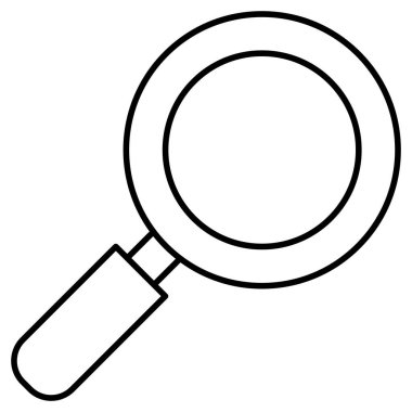 Kolayca değiştirebilen ya da düzenleyebilen büyüteç izole edilmiş Vektör simgesi