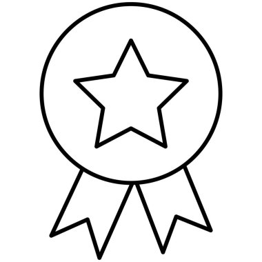 Kolayca değiştirebilen veya düzenleyebilen yalıtılmış Vektör simgesi ödülü