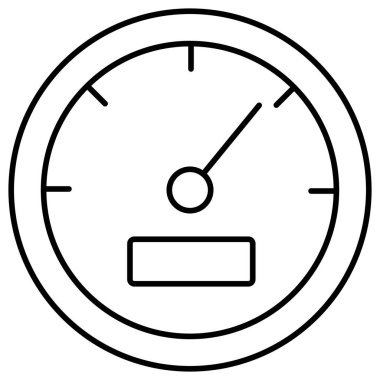 Hız gösterge paneli izole edilmiş Vektör simgesi kolayca düzenleyebilir ya da değiştirebilir