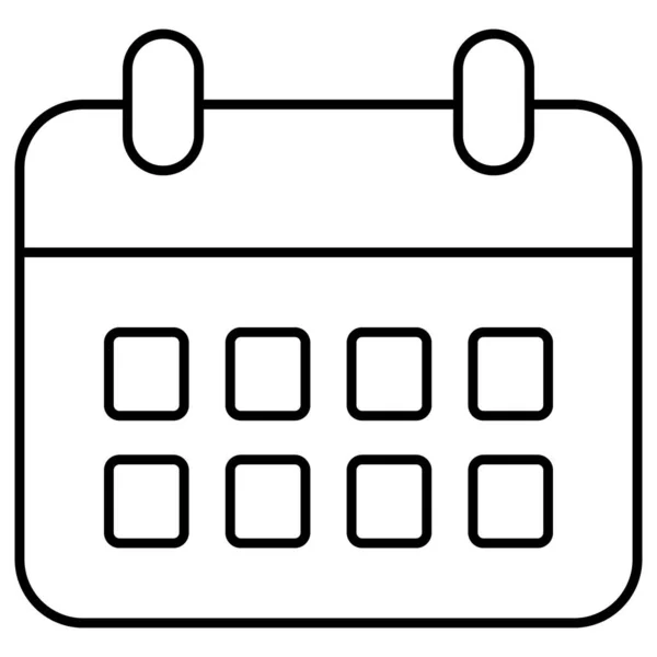 Calendrier Isolé Icône Vectorielle Qui Peut Facilement Modifier Modifier — Image vectorielle