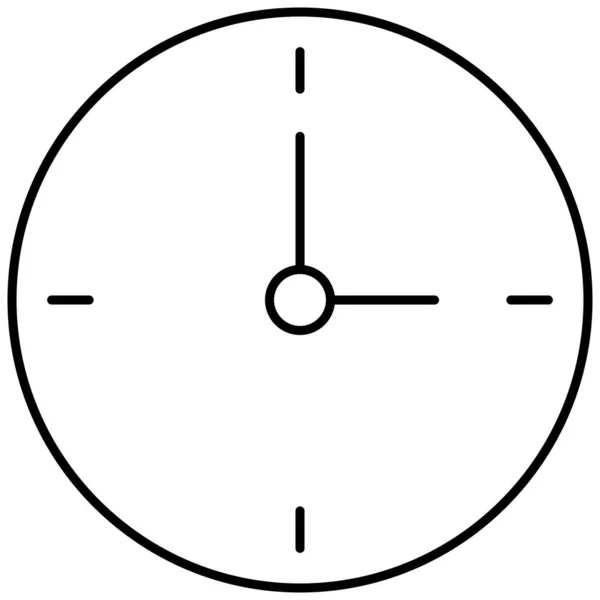 Піктограма Ізольованого Годинника Вектор Яка Може Легко Змінювати Або Редагувати — стоковий вектор