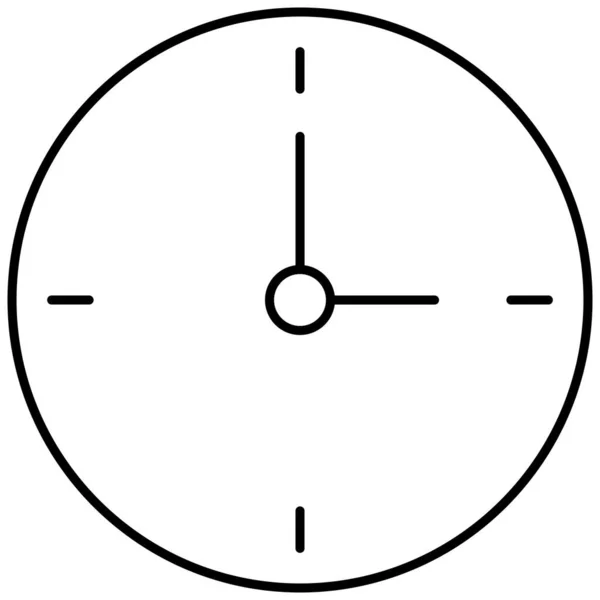 Klok Geïsoleerde Vector Pictogram Dat Gemakkelijk Kan Wijzigen Bewerken — Stockvector