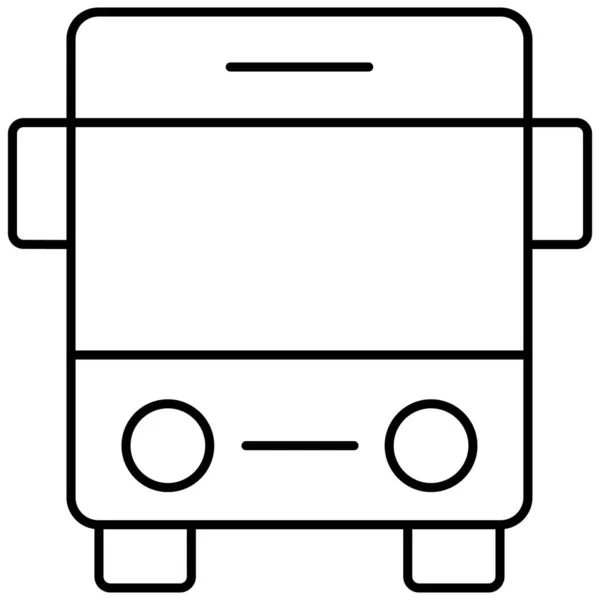 Ícone Vetor Isolado Ônibus Público Que Pode Facilmente Modificar Editar — Vetor de Stock
