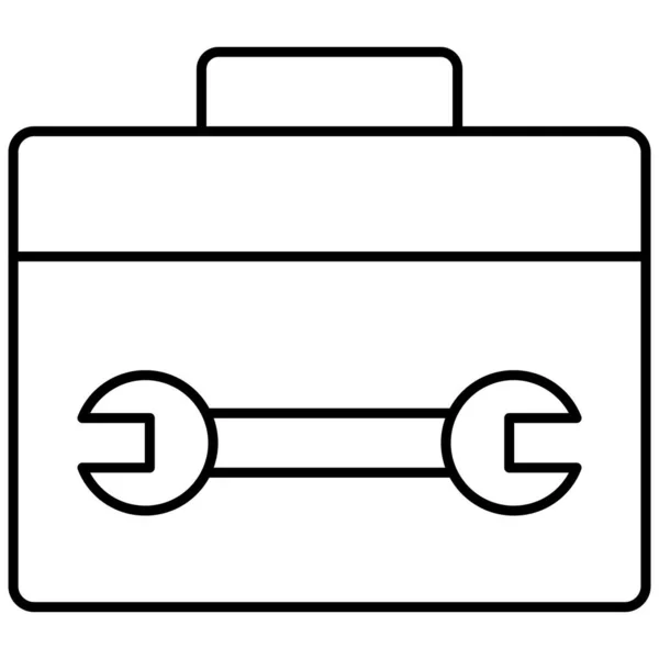 Gereedschapskist Geïsoleerde Vector Pictogram Dat Gemakkelijk Kan Wijzigen Bewerken — Stockvector