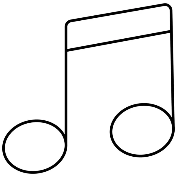 Icono Vector Aislado Música Que Puede Modificar Editar Fácilmente — Vector de stock