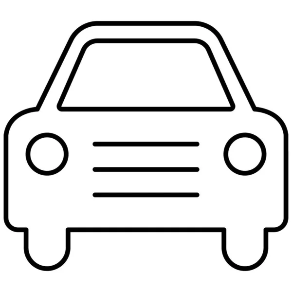 Icono Aislado Del Vector Del Coche Que Puede Modificar Editar — Vector de stock