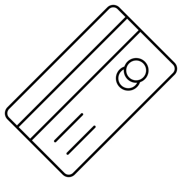 Kreditkarte Isoliertes Vektorsymbol Das Leicht Geändert Oder Bearbeitet Werden Kann — Stockvektor