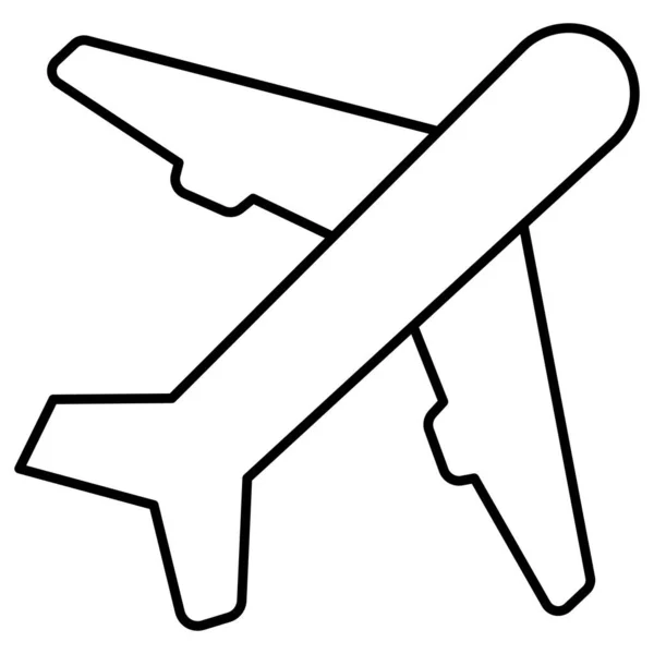 Airplane Isolated Vector Icon Which Can Easily Modify Edit — Stock Vector